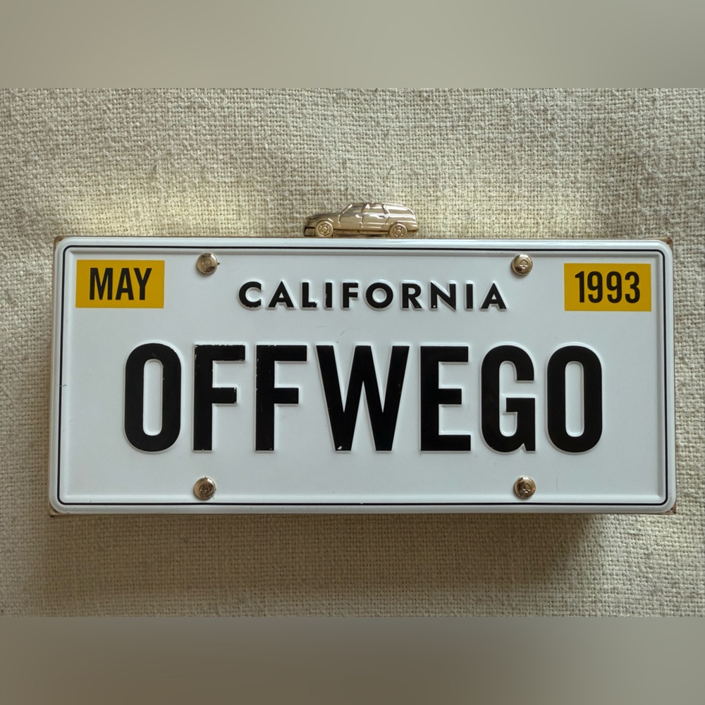 Kate Space License Plate Clutch